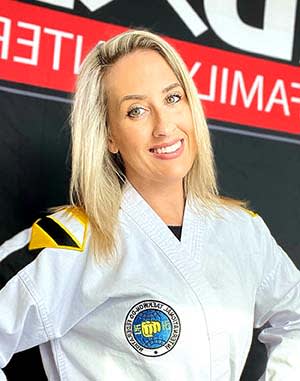 Instructor Master Amanda Sanders with Gordon Martial Arts