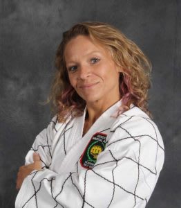 Instructor Mrs Mary Young with Gordon Martial Arts