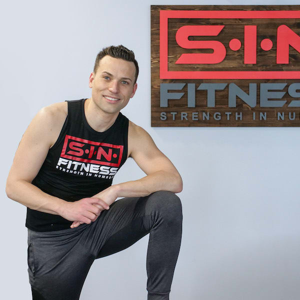 Trainer Rob Arpin with SIN Fitness