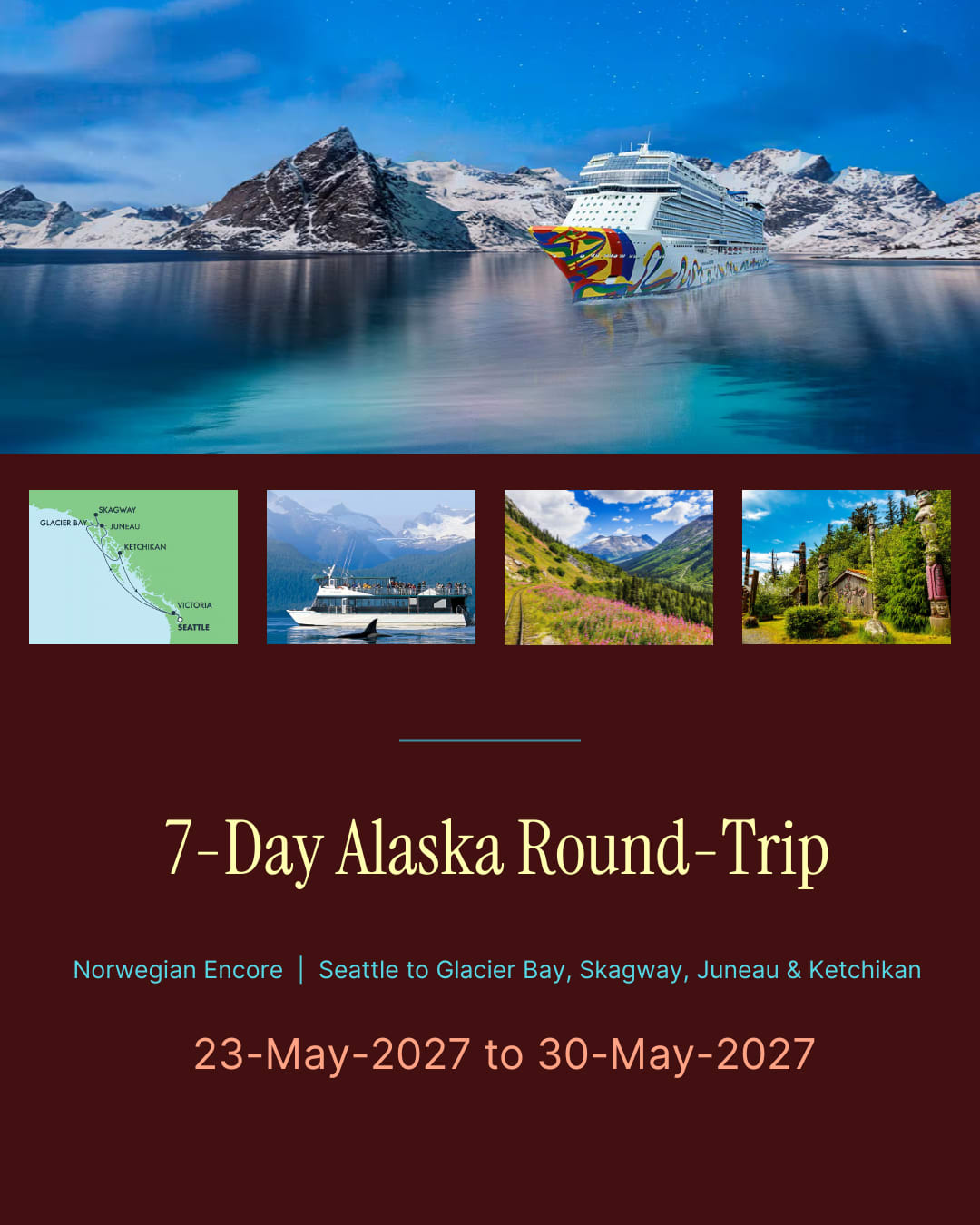 7-Day Alaska Round-Trip in Kingwood