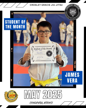 Congrats, James Vera! May 2025's Student of The Month