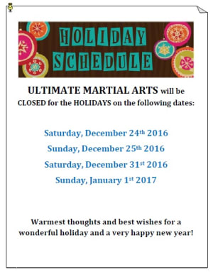 Holiday Schedule