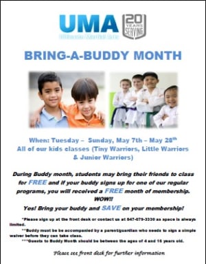 Buddy Month Taekwondo