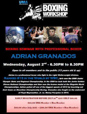 Boxing Seminar with Adrian Granados