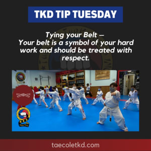 TKD Tip Tuesday: How to tie my belt.