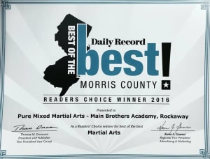 Pure MMA voted the #1 Martial Arts School in Morris County
