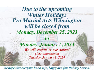 Holiday Closing Schedule