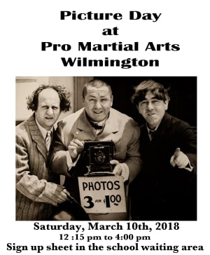 Photo Day is coming to Pro Martial Arts Wilmington