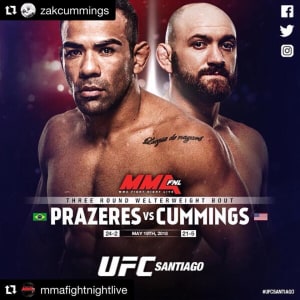 Zak Cummings MMA FIGHT NEWS!!!!!!! UFC Chile #UFCSantiago 5/19/18 