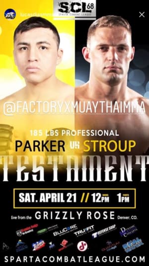 Adam Stroup is returning to the Sparta Combat League cage 4/21! Support Adam by buying tickets from him! 