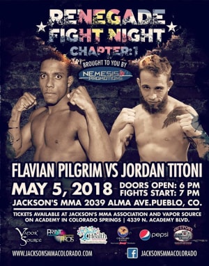 Jordan Titoni FIGHT ANNOUNCEMENT! Jordan’s back in the cage 5/5 for Nemesis Promotions | Jackson's MMA Assoc. Colorado!   