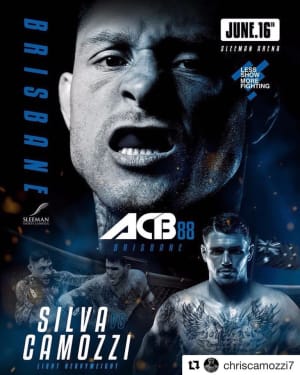  Up next for Chris Camozzi - ACB MMA!!!   