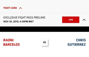 Chris Gutierrez FIGHT INFO: