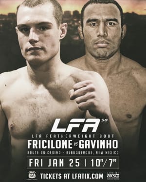 FIGHT NEWS FOR VINCE FRICILONE!