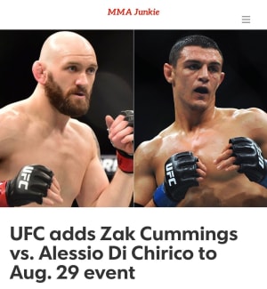 ZAK CUMMINGS FIGHT NEWS!!!