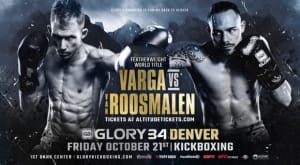 Dustin Jacoby fans!!! Dustin will be fighting for GLORY again in DENVER 10/21 at the 1stBank Center!