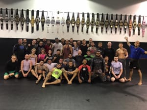 Beyond honored to have Colorado Avalanche Enforcer Scott "The Sheriff" Parker visit Factory X last night!