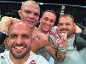 The Anthony "Lionheart" Smith post-win selfie! 