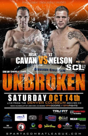 Josh Cavan is fight poster official! Don't miss his SCL return Saturday, October 14th at the Denver Coliseum! 