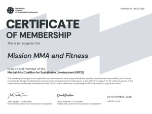 Inducted into Martial Arts Coalition for Sustainability