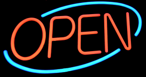 We're Open!