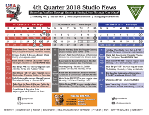 4th Quarter Calendar