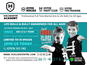 New FREE 14-day tasters - Huntingdon Academy - NEW THURSDAY CLASS