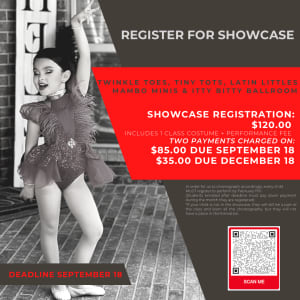 REGISTER FOR SHOWCASE! ages 2-6