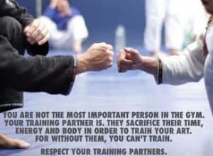 The most important person on the mats, your training partner.