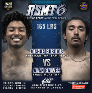 Joshua fights at Rising Stars in Sacramento. 