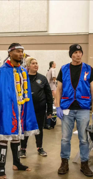 The fighter and the coach