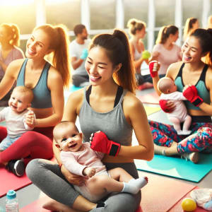 Empowering New Moms: The Benefits of Exercise at Rondeau’s Kickboxing and Fitness