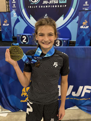 Rilyn Places 3rd at the IBJJF Kids No-Gi Pan American Championships