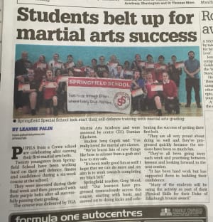 Springfield Special School in Crewe Kick-Start their Self-Defence with Martial Arts