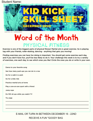 December 2020 Word of the Month