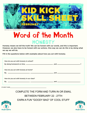 FEBRUARY 2021 WORD OF THE MONTH WORKSHEET