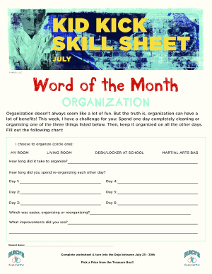 JULY 2022 WORD OF THE MONTH WORKSHEET