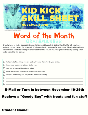 November Word of the Month
