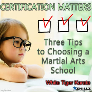 Certification Matters  Three Tips to Choosing a Martial Arts School