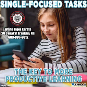 Single-Focused Tasks  The Key to More Productive Learning