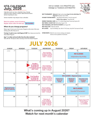 Calendar July 2026