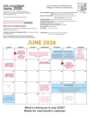 Calendar June 2026