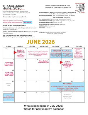 Calendar June 2026