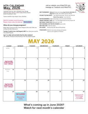 Calendar May 2026