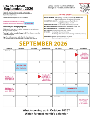 September 2026 Calendar