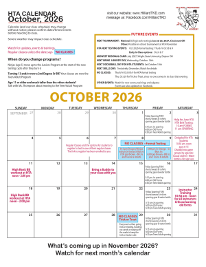 October 2026 Calendar