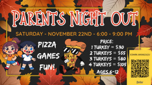November 22nd Parents Night Out