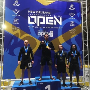Chris Bower claims Gold in weight. Silver in open Weight at the IBJJF New Orleans International Open
