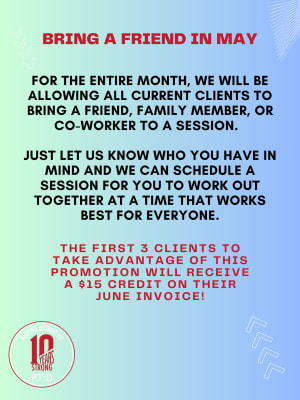 2025: May Bring a Friend Promotion @ PT in the D 