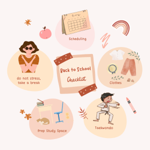 Back to School while attending Martial Arts